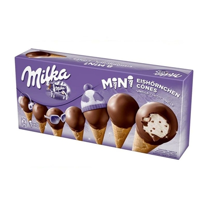 Picture of MILKA MINI CONES X8
